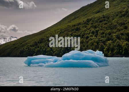 Scientific base with snowy mountains landscape, Antarctic Peninsula. Stock Photo