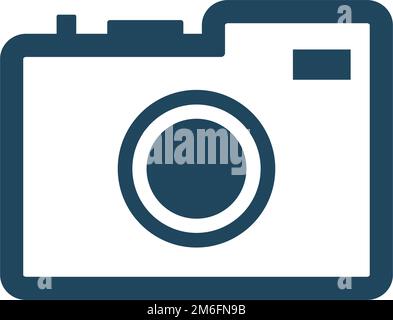 Camera and photo icon. Photography. Editable vector. Stock Vector