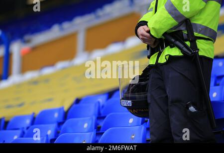 Police are in stands awaiting Villa fans - Birmingham City v Aston Villa, Sky Bet Championship, St Andrew's, Birmingham - 30th October 2016. Stock Photo