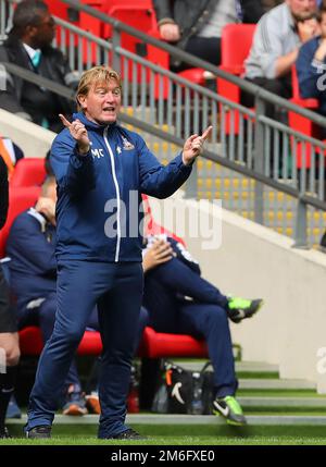 Manager of Bradford City, Stuart McCall - Bradford City v Millwall, Sky Bet League One Play-Off Final, Wembley Stadium, London - 20th May 2017. Stock Photo