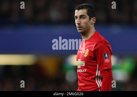 Henrikh Mkhitaryan of Manchester United during the FA Cup match between  Chelsea and Manchester United at Stamford Bridge in London. March 13, 2017.  *** EDITORIAL USE ONLY *** FA Premier League and