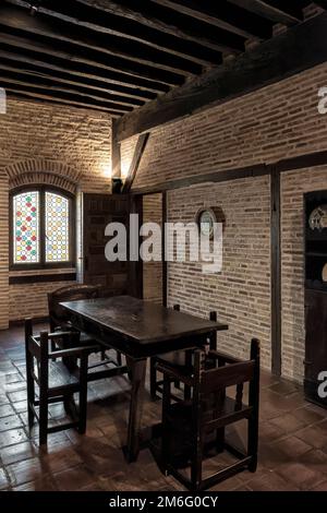 Birthplace of Saint Ignatius of Loyola from the 14th century Mudejar art in Azpeitia, municipality of the province of Guipúzcoa, Basque Country, Spain Stock Photo