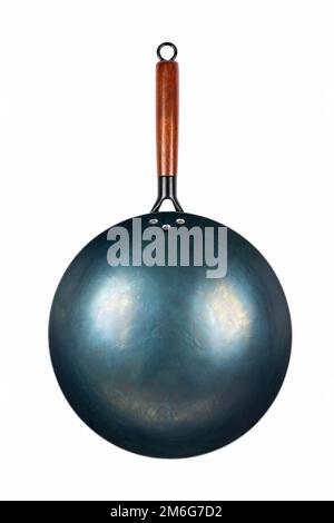 Iron pan isolated on white background Stock Photo