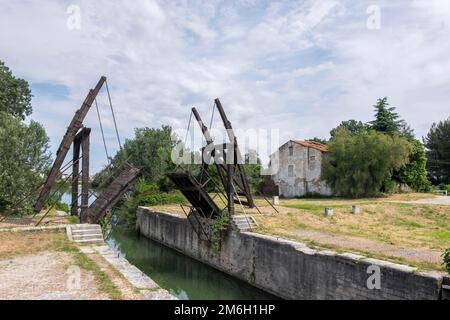 Langlois Bridge, Arles, Provence, France Stock Photo