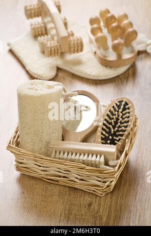 big set of toilet articles Stock Photo