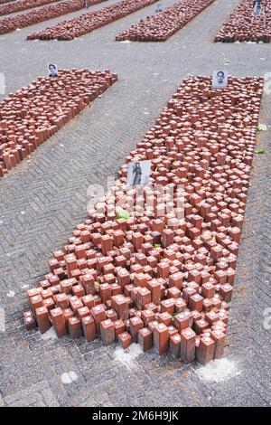 A Memorial at Westerbork transit camp Stock Photo