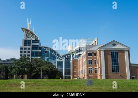 Skyline of downtown Mobile, Alabama, USA Stock Photo