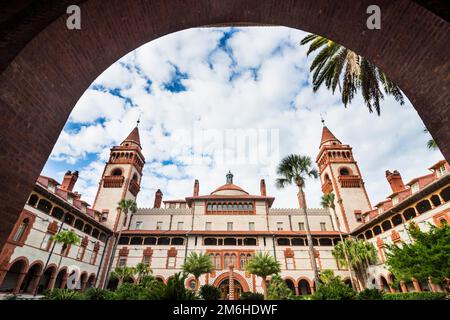 Flagler liberal arts college, St. Augustine, oldest continuously occupied European-established settlement, Florida, USA Stock Photo