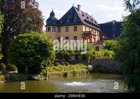 Manor House, Vollrads Castle, Oestrich-Winkel, Rheingau, Hesse, Germany Stock Photo