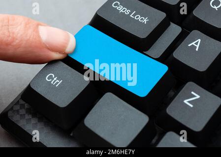Compiling Typing Online Research Materials, Sending Chat Messages, Recording Online Notes, Presenting Coding Idea, Information G Stock Photo
