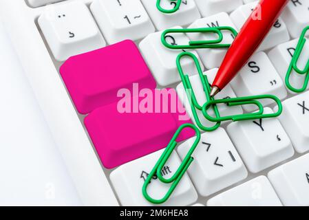 Computer Engineering Concept, Abstract Repairing Broken Keyboard, Safe Website Activities, Modern Typing Tool, Information Gathe Stock Photo