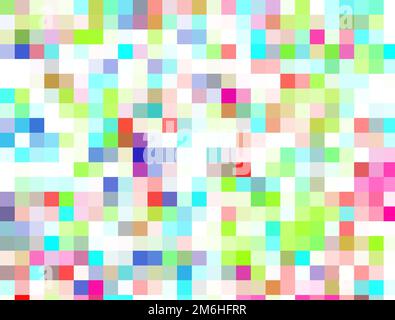 Abstract background of colorful rectangles. 3d rendering Stock Photo