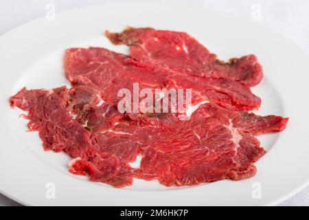 Meat Salad aus dem Trentino Italien Stock Photo