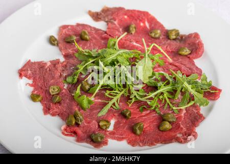 Meat Salad aus dem Trentino Italien Stock Photo