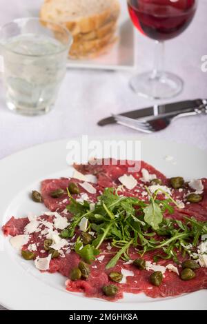 Meat Salad aus dem Trentino Italien Stock Photo