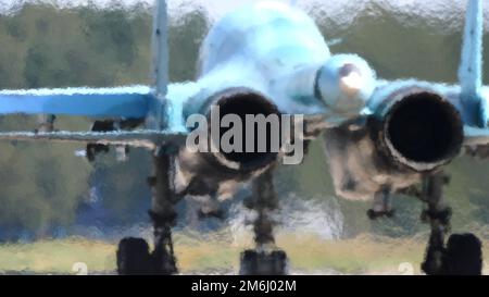 Moscow Russia Zhukovsky Airfield 31 August 2019: Demonstration of the latest Russian SU-34 fighterof the international aerospace Stock Photo