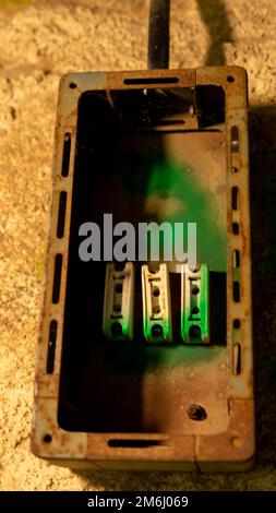 old electrical installation Stock Photo