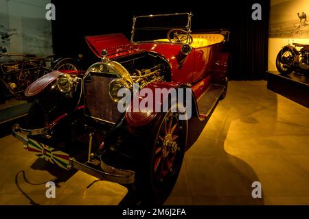 Amman, Jordan, December 07, 2018 : Packard Twelve, Dual-Cowl Phaeton 1938, Body by Rollston at the exhibition in the King Abdullah II car museum in Am Stock Photo