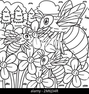 queen bee coloring pages