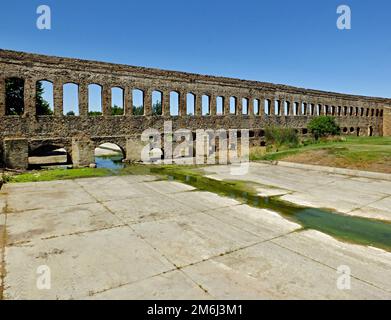 Acueducto de San LÃ¡zaro in Merida, Extremadura - Spain Stock Photo