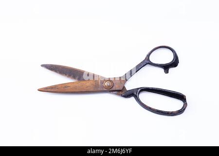 Scissors on white background Stock Photo