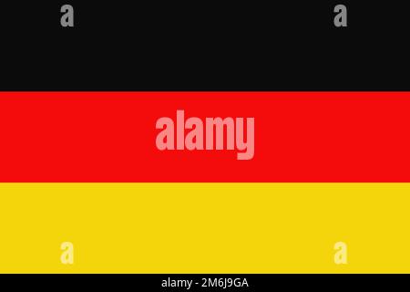 Black, red and yellow flag of Germany. Stock Photo