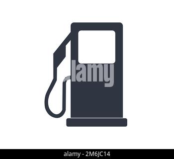 Isolated and monochromatic gas station icon. Flat design Stock Vector