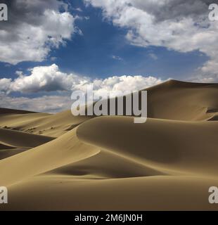 Big sand dune in Sahara desert Stock Photo