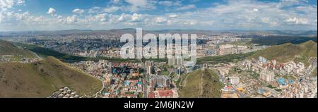 Panorama view of Ulaanbaatar Mongolia Stock Photo