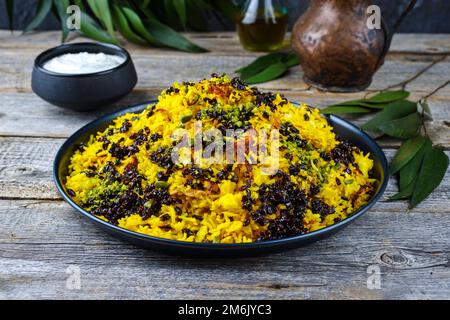 Zaresh Rice Persian rice with berberis zereshk polo Stock Photo - Alamy