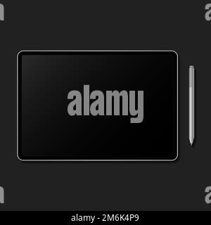 Digital modern tablet screen mockup Stock Vector