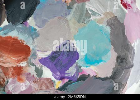 Colorful acrylic brush stroke background vector Stock Vector