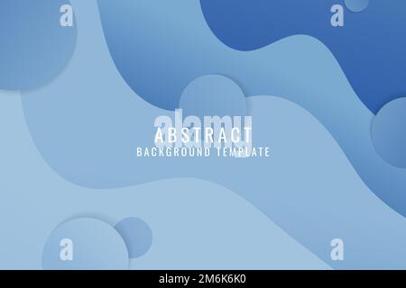 Blue flowing abstract background vector Stock Vector