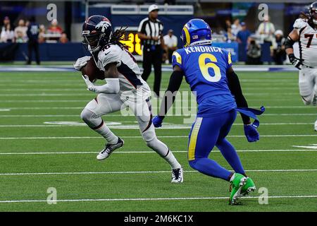 Denver Broncos wide receiver Montrell Washington (12) during an NFL  football game Sunday, Sept. 18, 2022, in Denver. (AP Photo/David Zalubowski  Stock Photo - Alamy