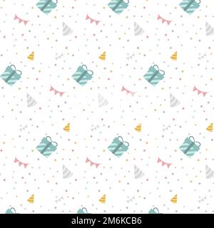 Colorful birthday polka dot vector Stock Vector