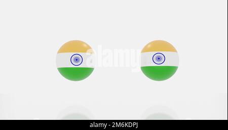 India countries flag icon or symbols Stock Photo