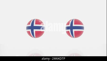 Norway countries flag icon or symbols Stock Photo