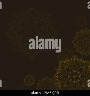 Eid mubarak lotus background vector Stock Vector