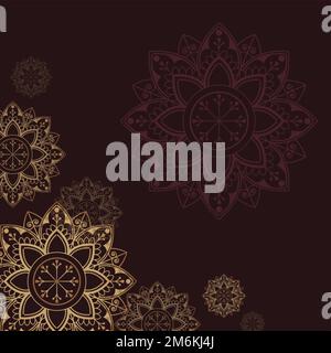 Eid mubarak lotus background vector Stock Vector