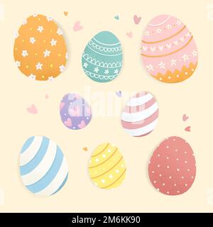 Happy Easter 2019 background vector Stock Vector