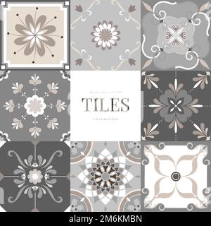 Seamless pattern tiles vector collection Stock Vector