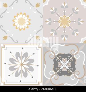 Seamless pattern tiles vector collection Stock Vector