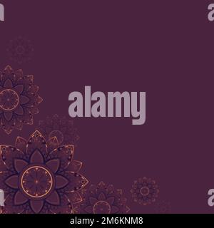 Eid mubarak lotus background vector Stock Vector