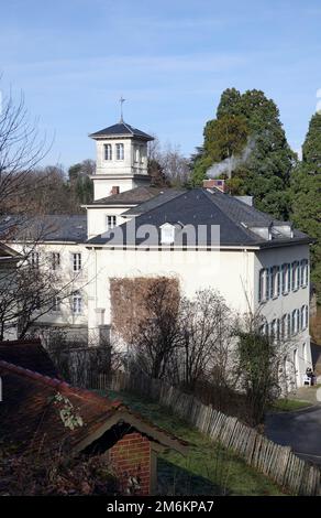 Heiligenberg Castle near Seeheim-Jugenheim Stock Photo