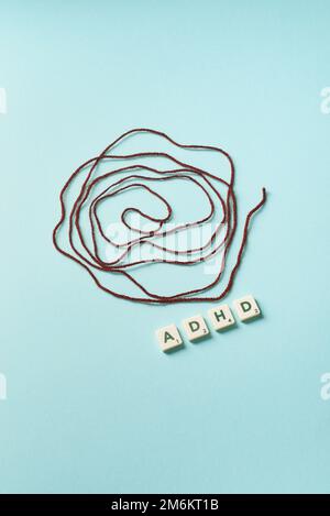 Scrabble Thread Deficit formed of scrabble tiles Stock Photo - Alamy