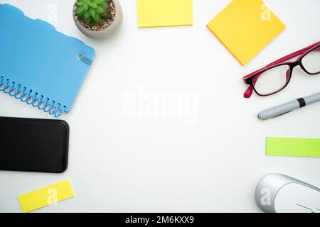 Flashy School Office Supplies, Bright Teaching Learning Collections, Creative Writing Tools, Educational Things, Mixed Student S Stock Photo