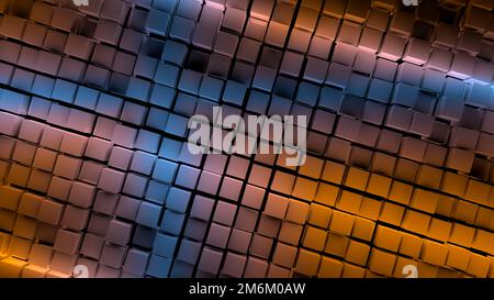 Abstract colored cube background Stock Photo