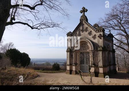 Memorial chapel on the Heiligenberg near Seeheim-Jugenheim Stock Photo