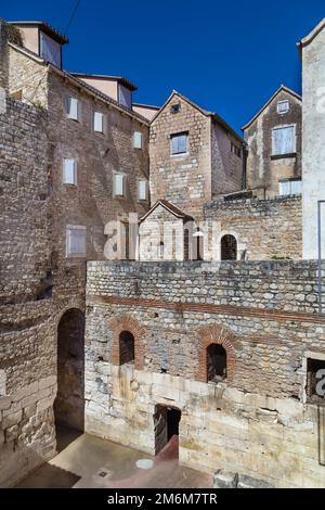 Courtyard in Split, Croatia Stock Photo