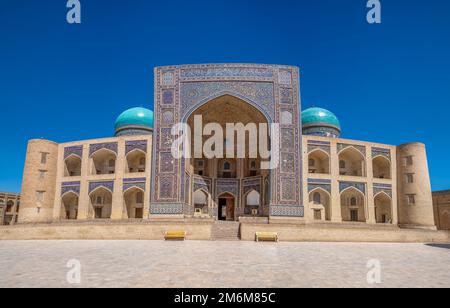 Mir-i Arab Madrasa at the Poi Kalan complex in Bukhara, Uzbekistan. Stock Photo